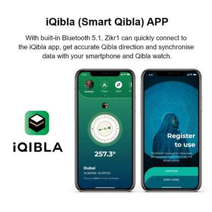 iQibla Zikr Ring – Smart Digital Tasbeeh Counter with OLED Display, Plastic Body