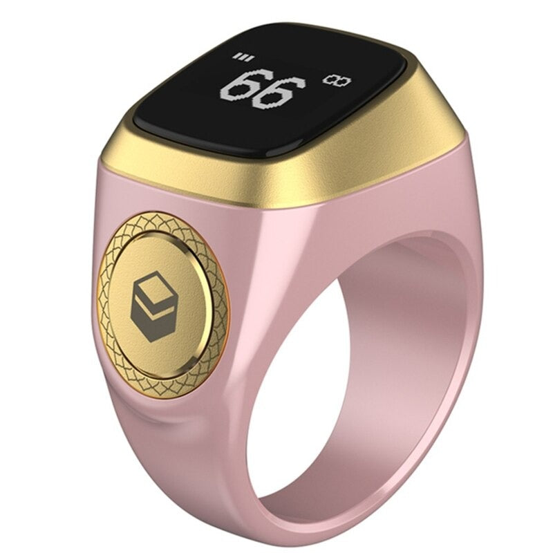 iQibla Zikr Ring – Smart Digital Tasbeeh Counter with OLED Display, Plastic Body