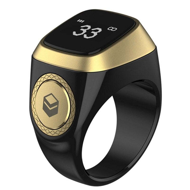 iQibla Zikr Ring – Smart Digital Tasbeeh Counter with OLED Display, Plastic Body